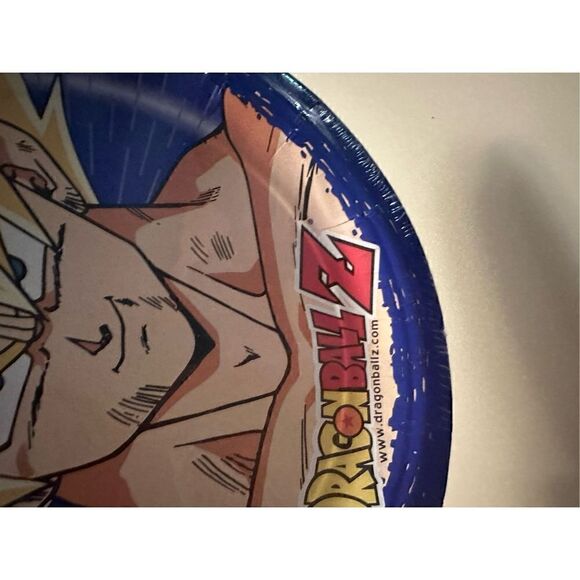 Vintage Y2K Dragonball Z 7” Dessert Party Paper Plates Design Wear Pack of 8 - Picture 3 of 6